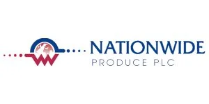 Nationwide Produce PLC logo with a stylized umbrella and mountain design.