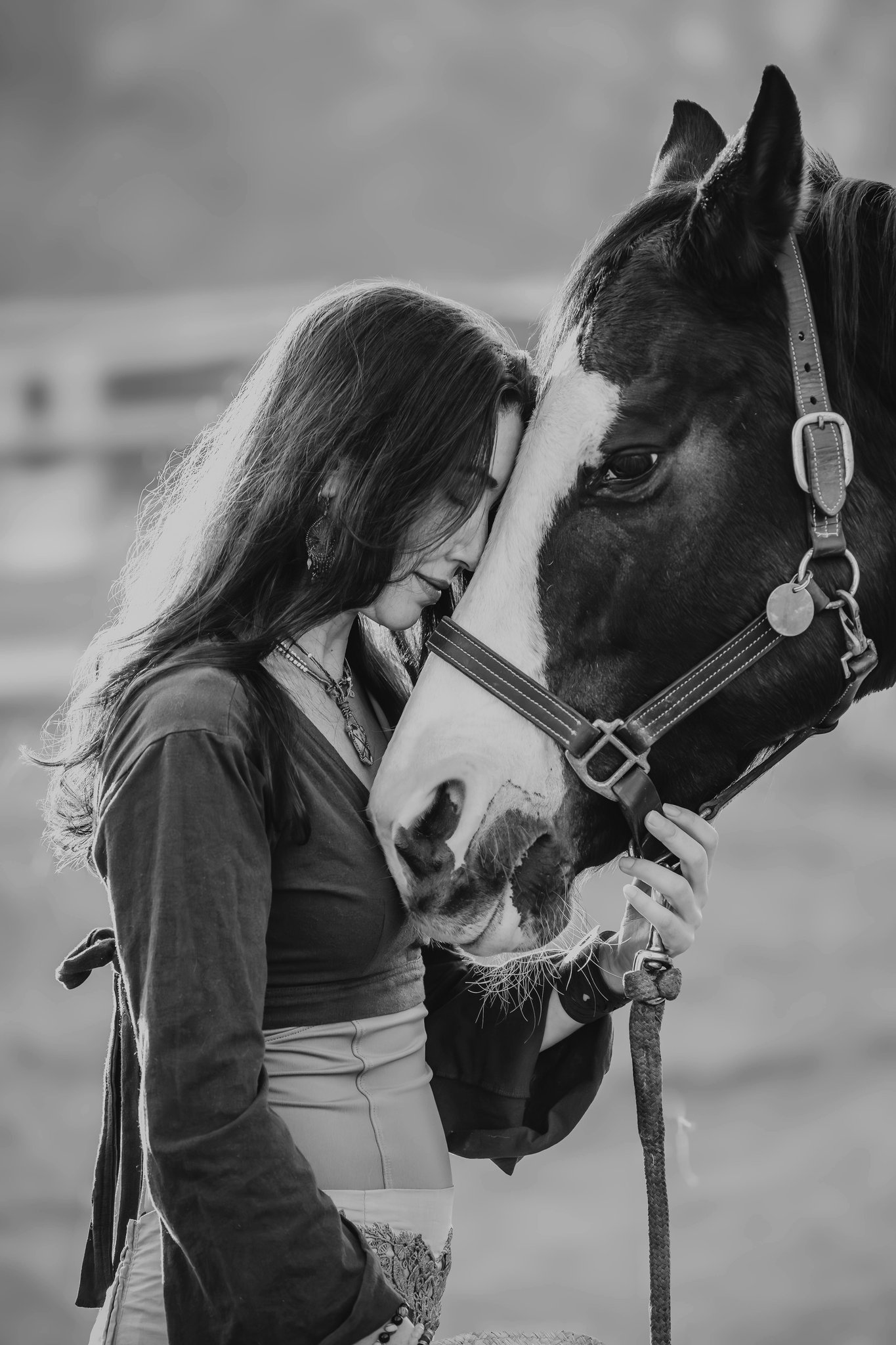 Woman at Equine Workshop with Horse