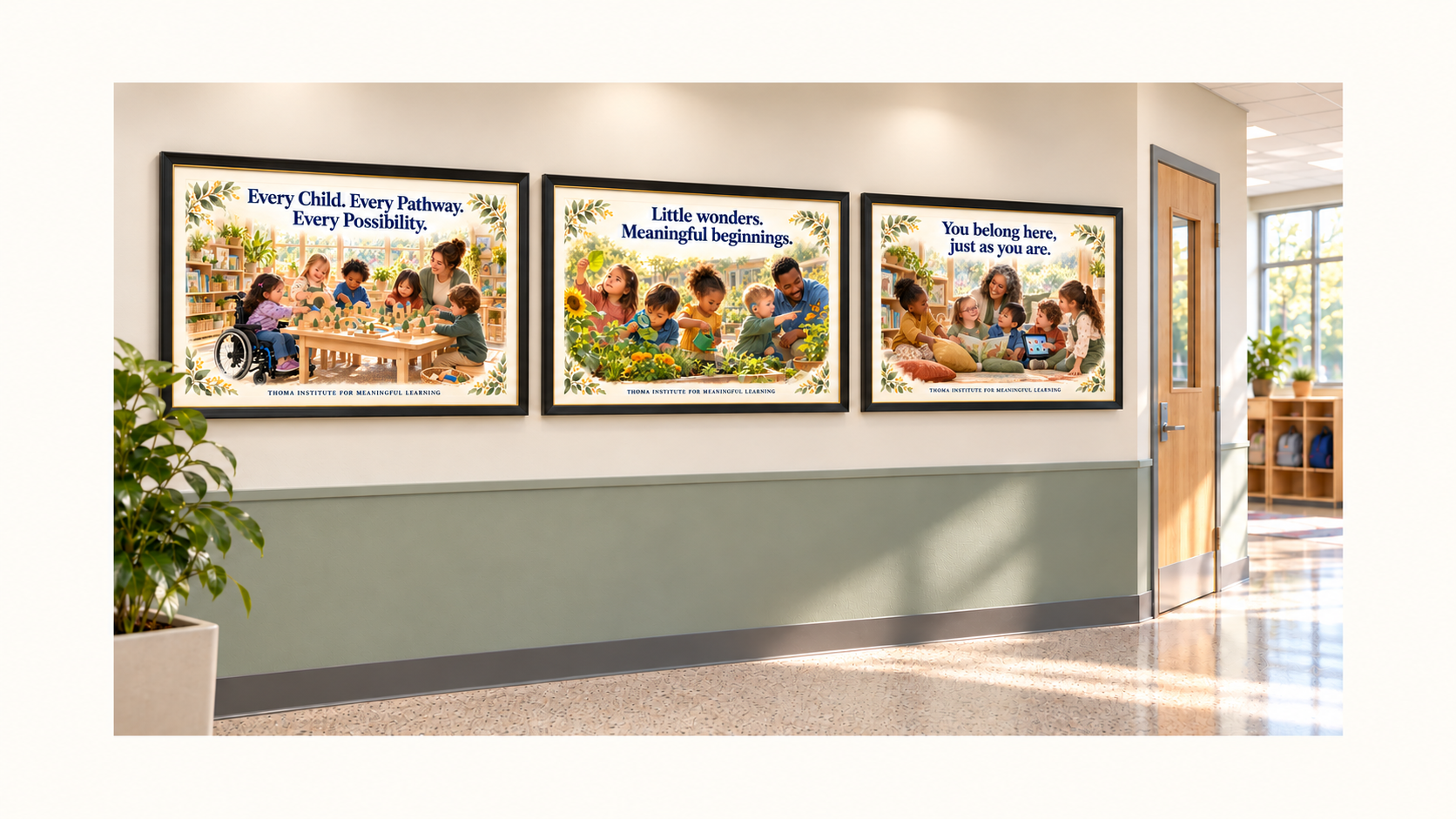 Preschool School Culture Art — Collection 1 (Framed)