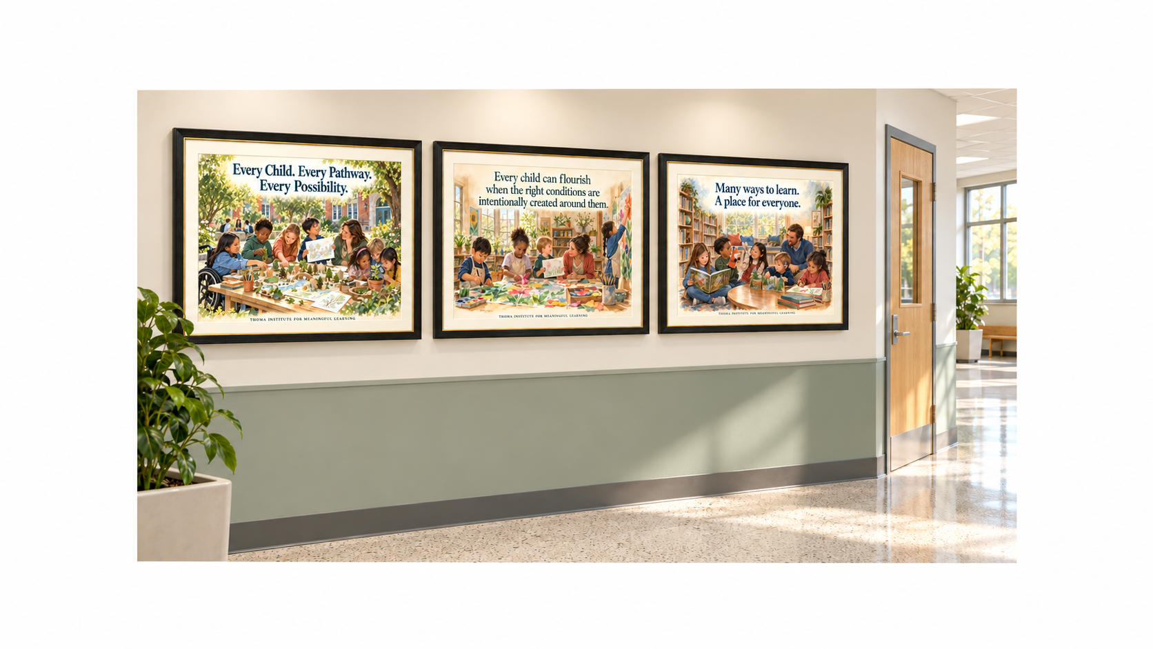 Elementary School Culture Art — Collection 1 (Framed)