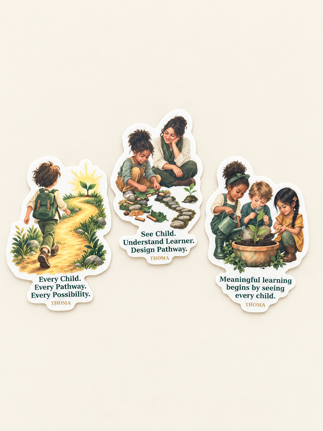 THOMA Sticker Set of 3