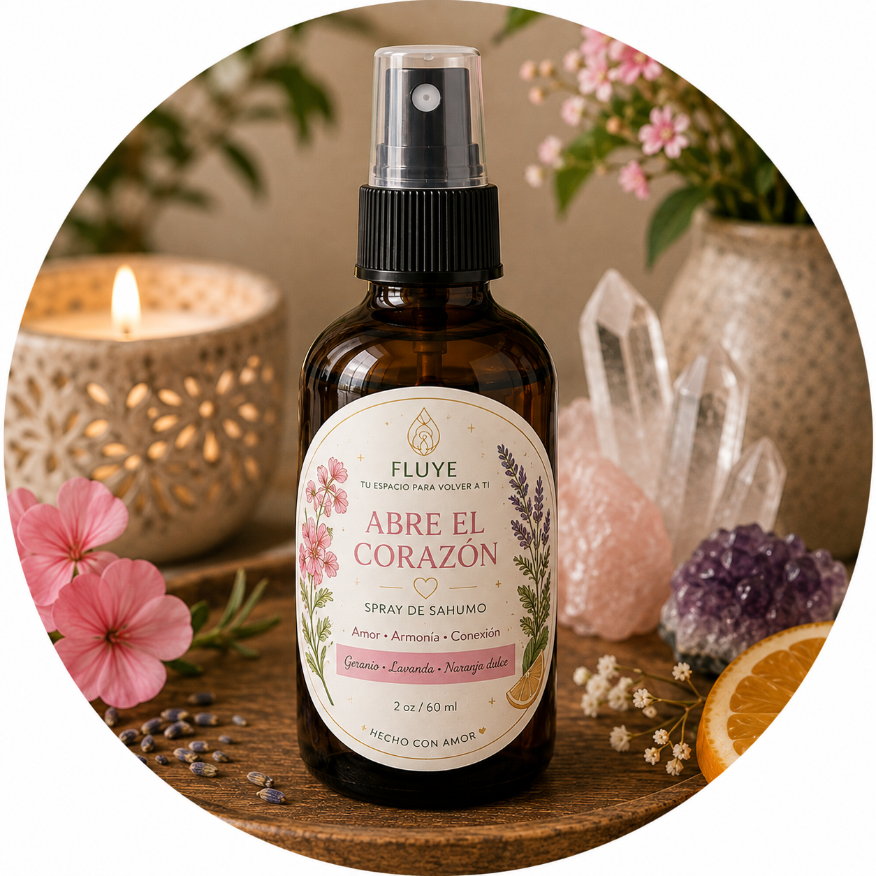 Abre el Corazón — Spray de Sahumo