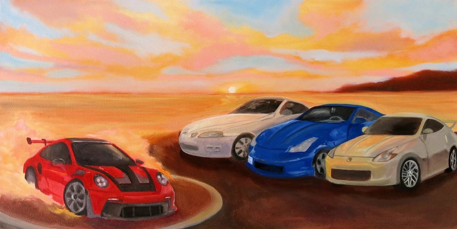 Ride, 2026
Oil on canvas, 26” x 12” 