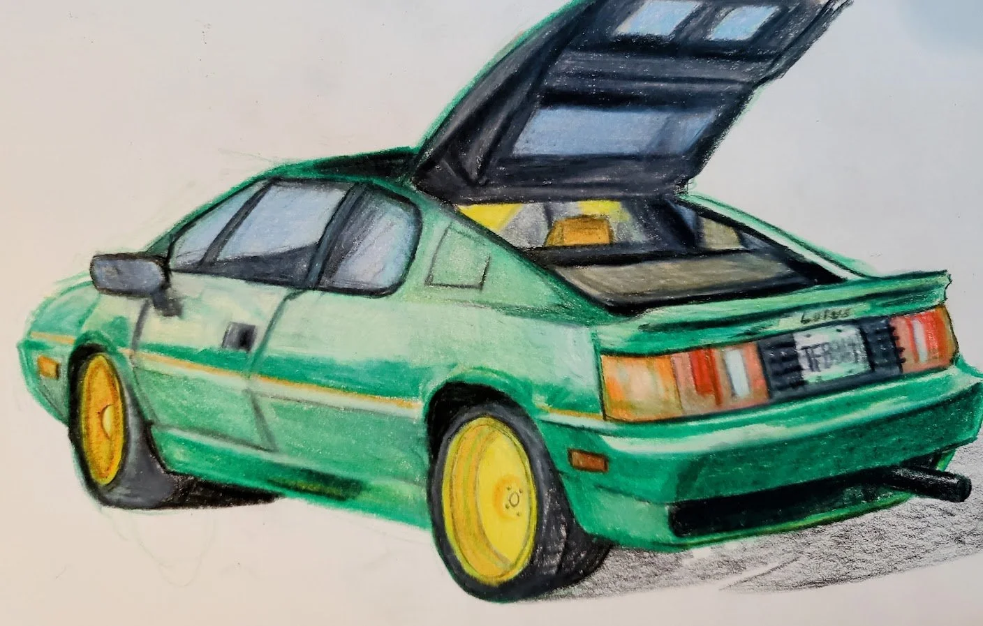 Lotus, 2025
Colored pencil on paper, 5.5” x 8.5”