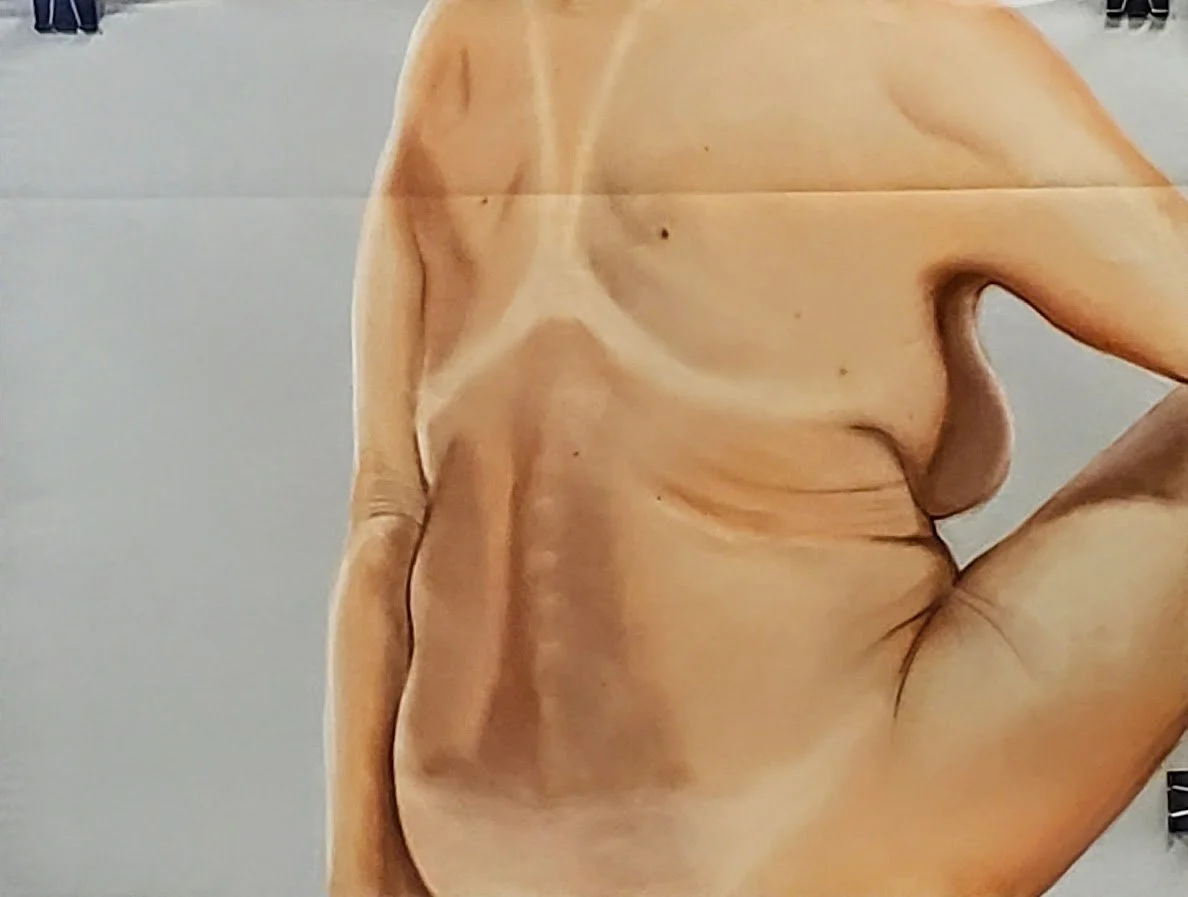 Genuine, 2024
Conte Pastel on newsprint paper, 18” x 24”