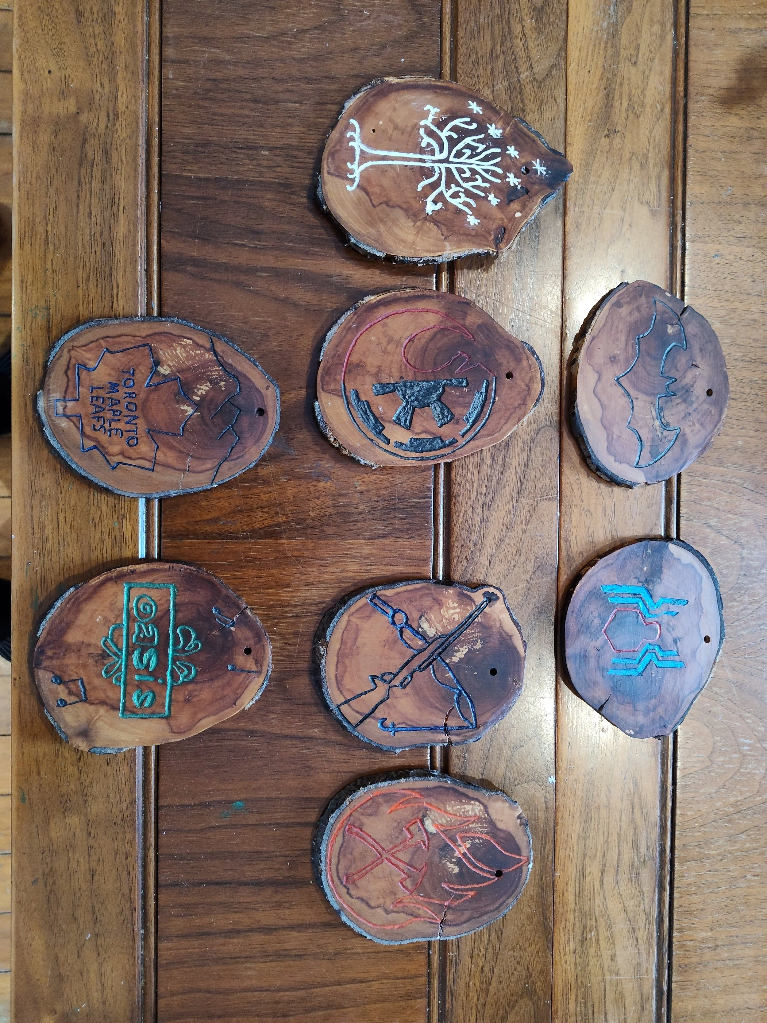 Handmade Rustic Wooden Ornaments
