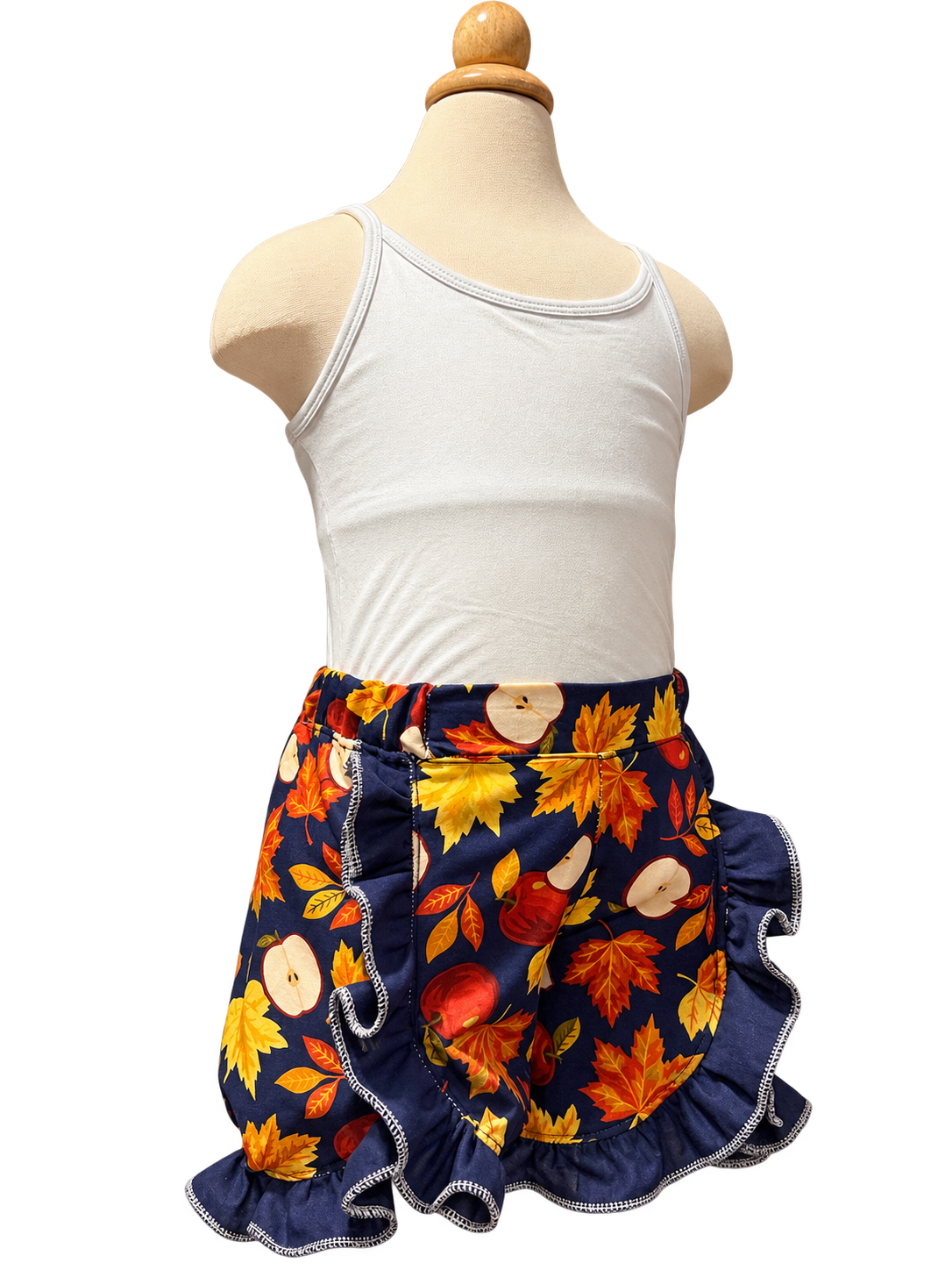 Apple Crisp ruffle shorts