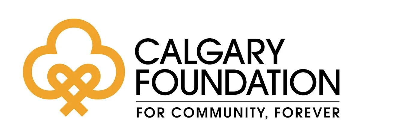 Logo of the Calgary Foundation featuring a stylized gold clover intertwined with a dollar sign and the text 'Calgary Foundation for Community, Forever'.