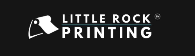 Little Rock Printing logo with a stylized mountain and printing press icon