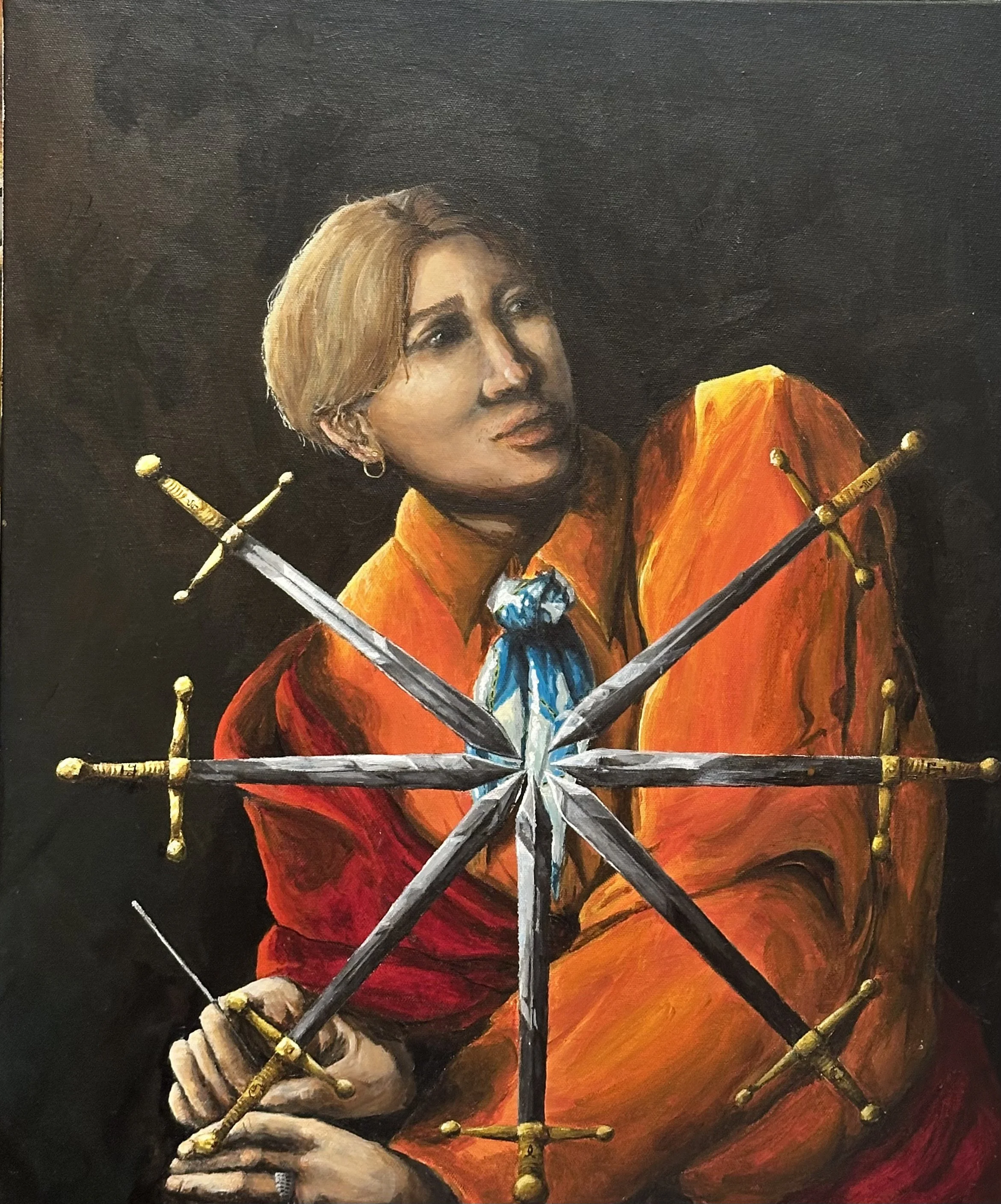 SeVen of Swords 

Acrylic on Canvas
70 x 80 cm