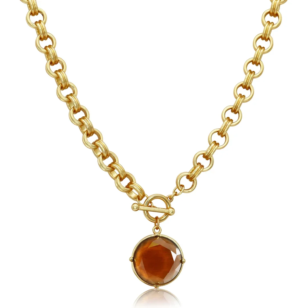 CabochonStatementStoneNecklaceBrown.webp