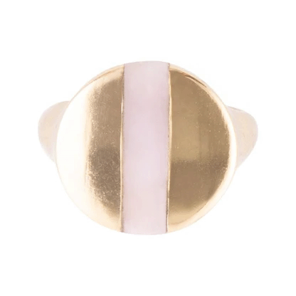 Signet Pink Opal and Bronze Circle Ring – Barse Jewelry-6.png