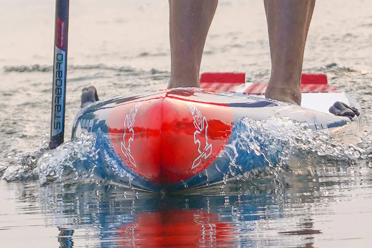 starboard all star nose entering the water