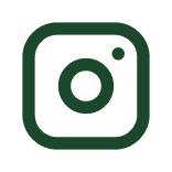 Icono de Instagram en fondo verde