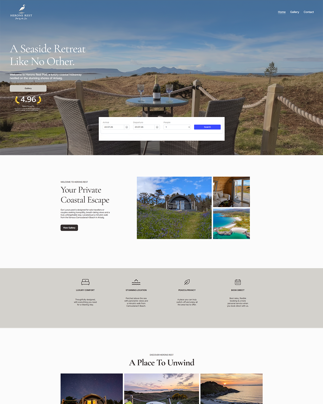 Herons Rest - Website