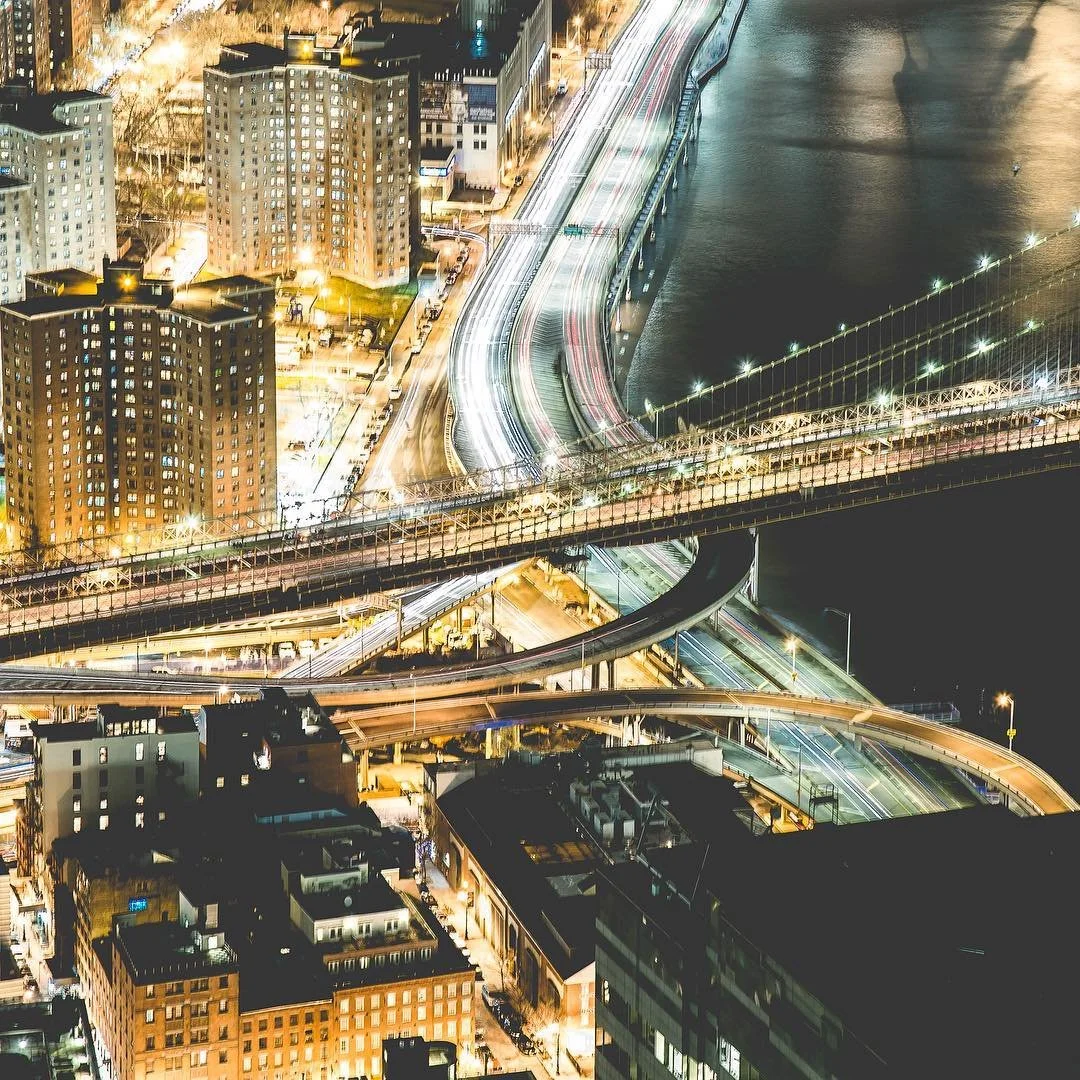 Busy streets.