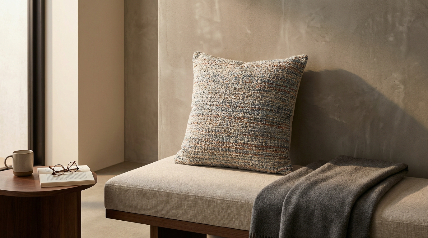 Bouclé Throw Pillow