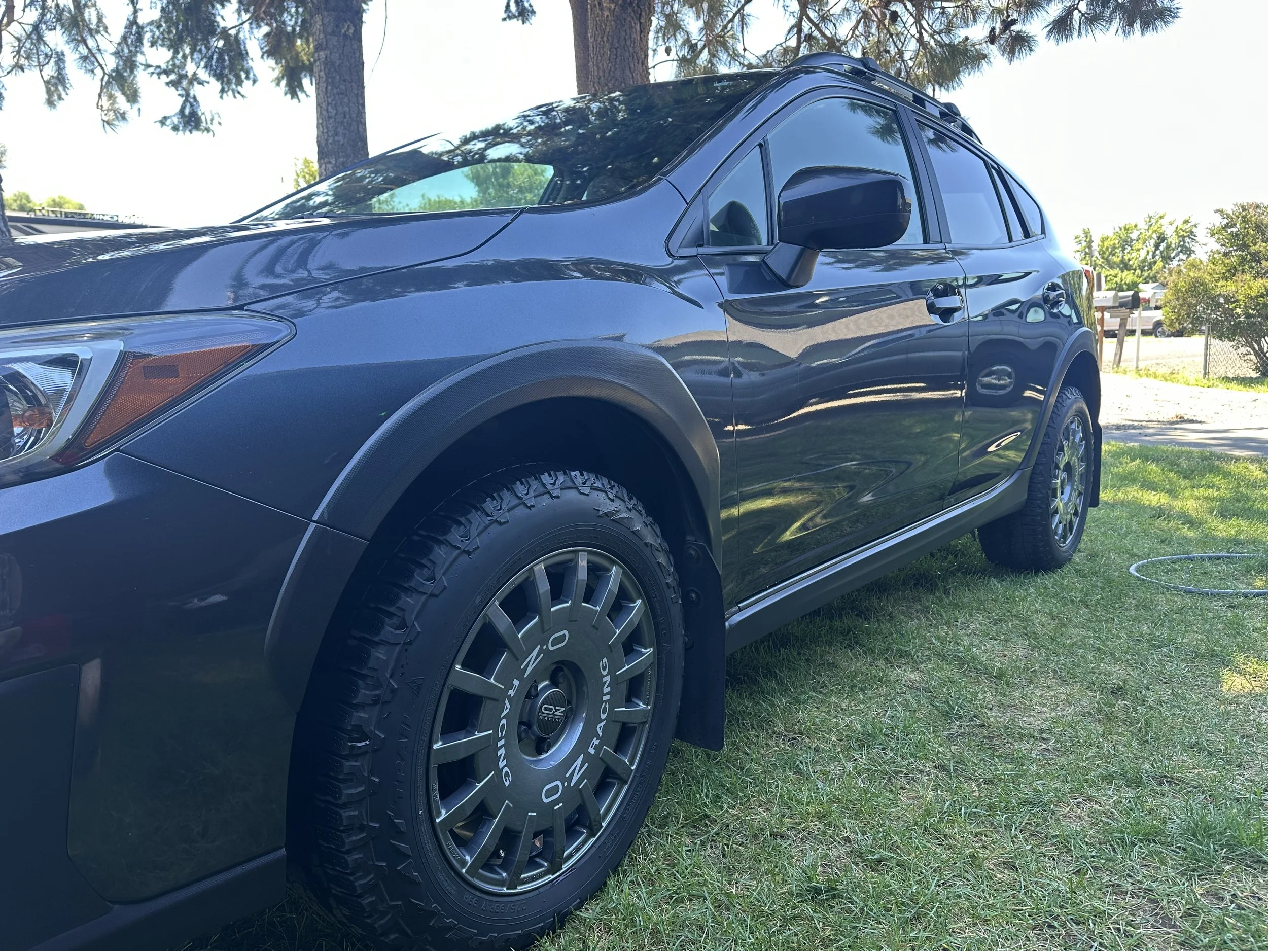 Front fender of Crosstrek after a trim restoration