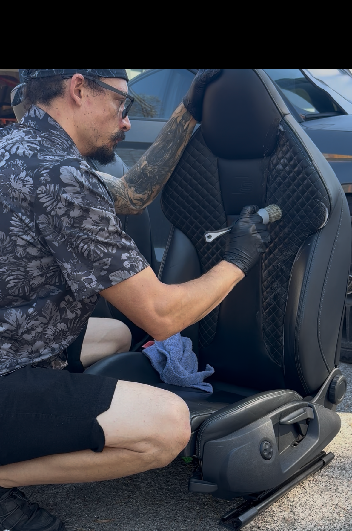 JP deep cleaning Audi S3 seats