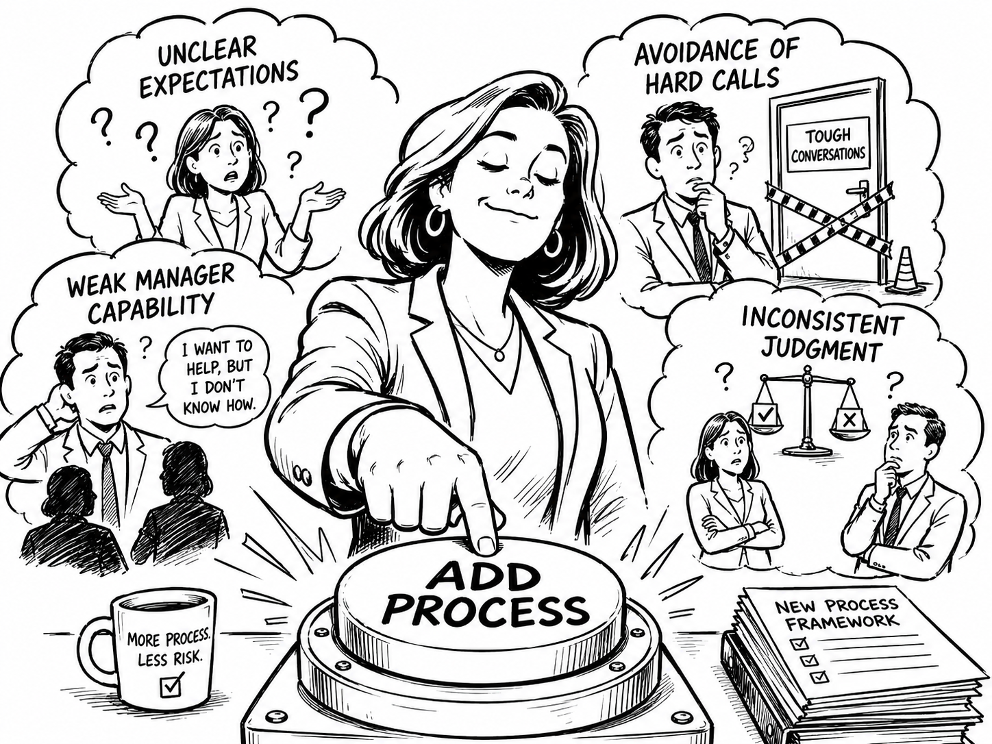Don’t bureaucratize around management failure