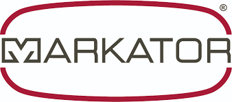 Logo of Markator with stylized text inside an oval outline.