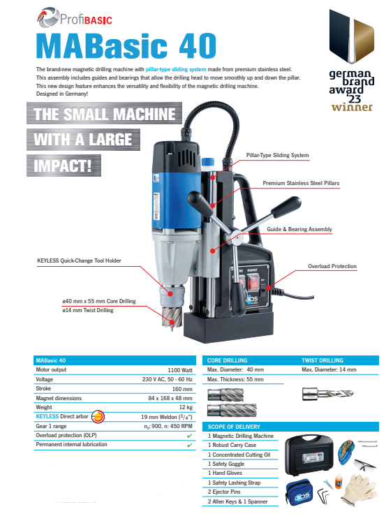 BDS MABasic 40 Magnetic Base Drill - 5.png