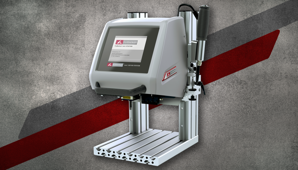 MARKATOR FlyMarker Mini 120/100 Station Benchtop Dot Peen Marking System – Made in Germany