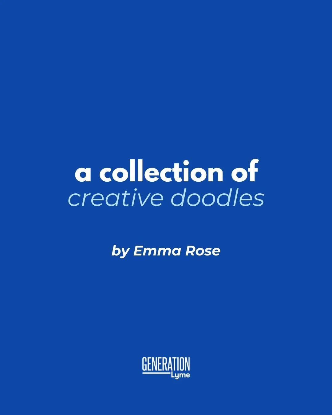 Today we are sharing a collection of creative doodles from @emmaroseartoflyme

A note from our artist: "Doodling was my catharsis during the many dark nights of the soul when I was first bit and diagnosed with Lyme. They are physical representat