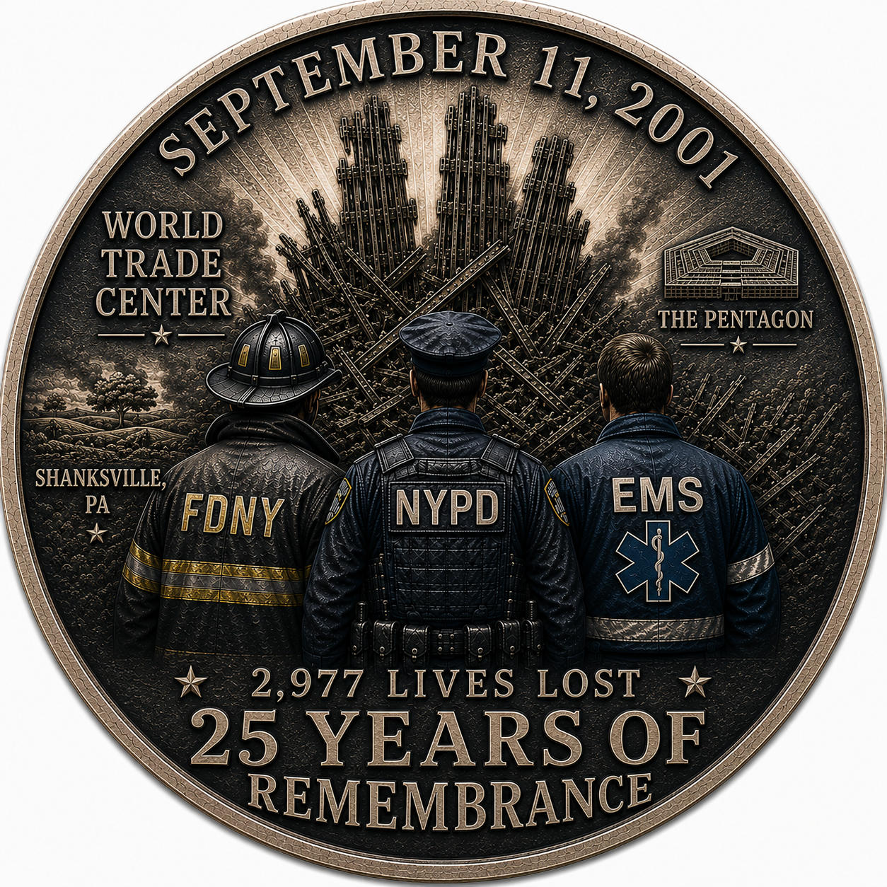 Challenge Coin - 25 years of remembrance