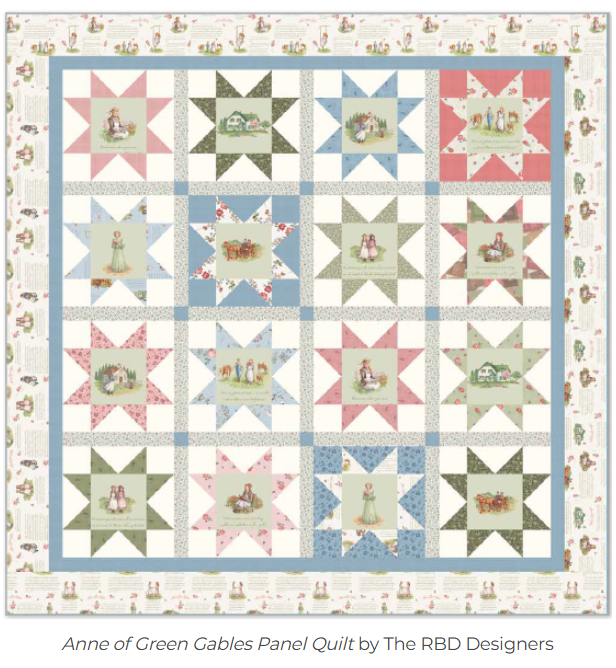 Ann of Green Gables 86 1/2 x 86 1/2 Quilt Top Kit