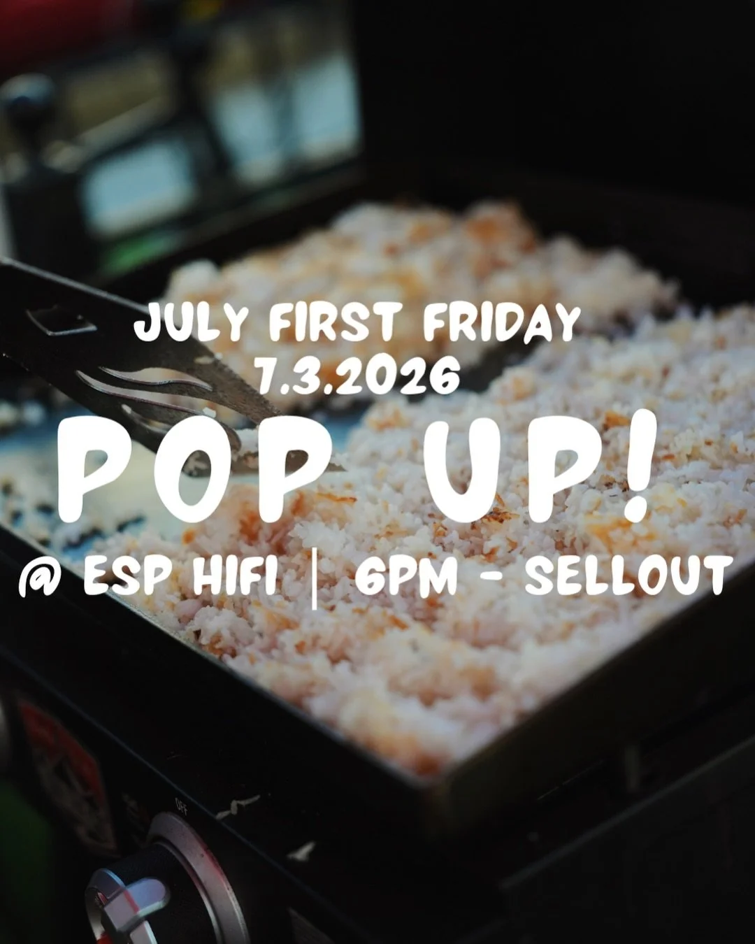 WE&rsquo;RE BACK 💪 (but it&rsquo;s been p busy did we ever really leave)

Our pop-up at @esp.hifi was so fun last month we&rsquo;re running it back with a different menu this time to keep it interesting and fresh for everyone 🤗 Asian BBQ bowls to t