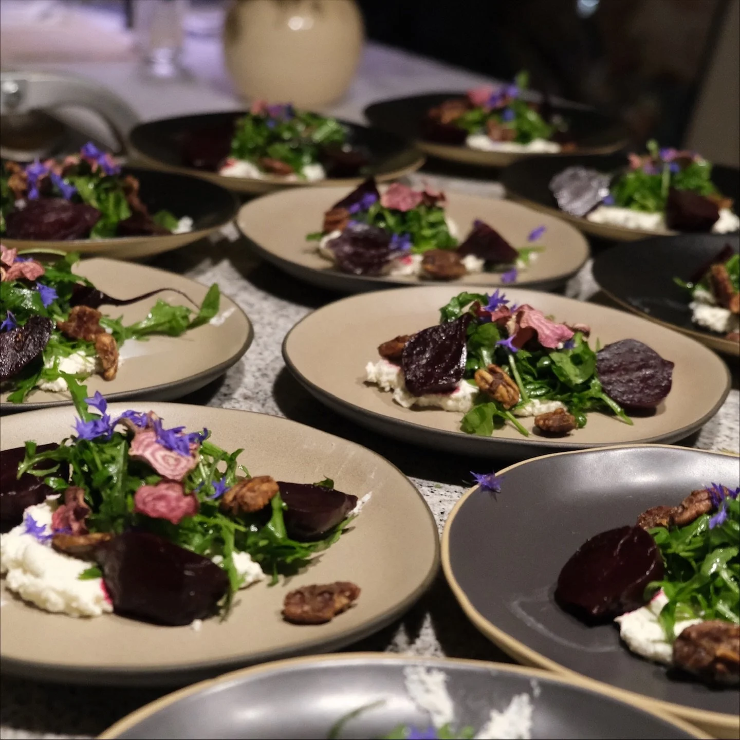 🔍 10.16 HAGO Classics Highlights - Salad

We got hella content thanks to our friends that helped out at our last supper club and we&rsquo;d love to share!

🫜first course 🫜
A delicious salad featuring roasted beets and chioggia crisps from @garland
