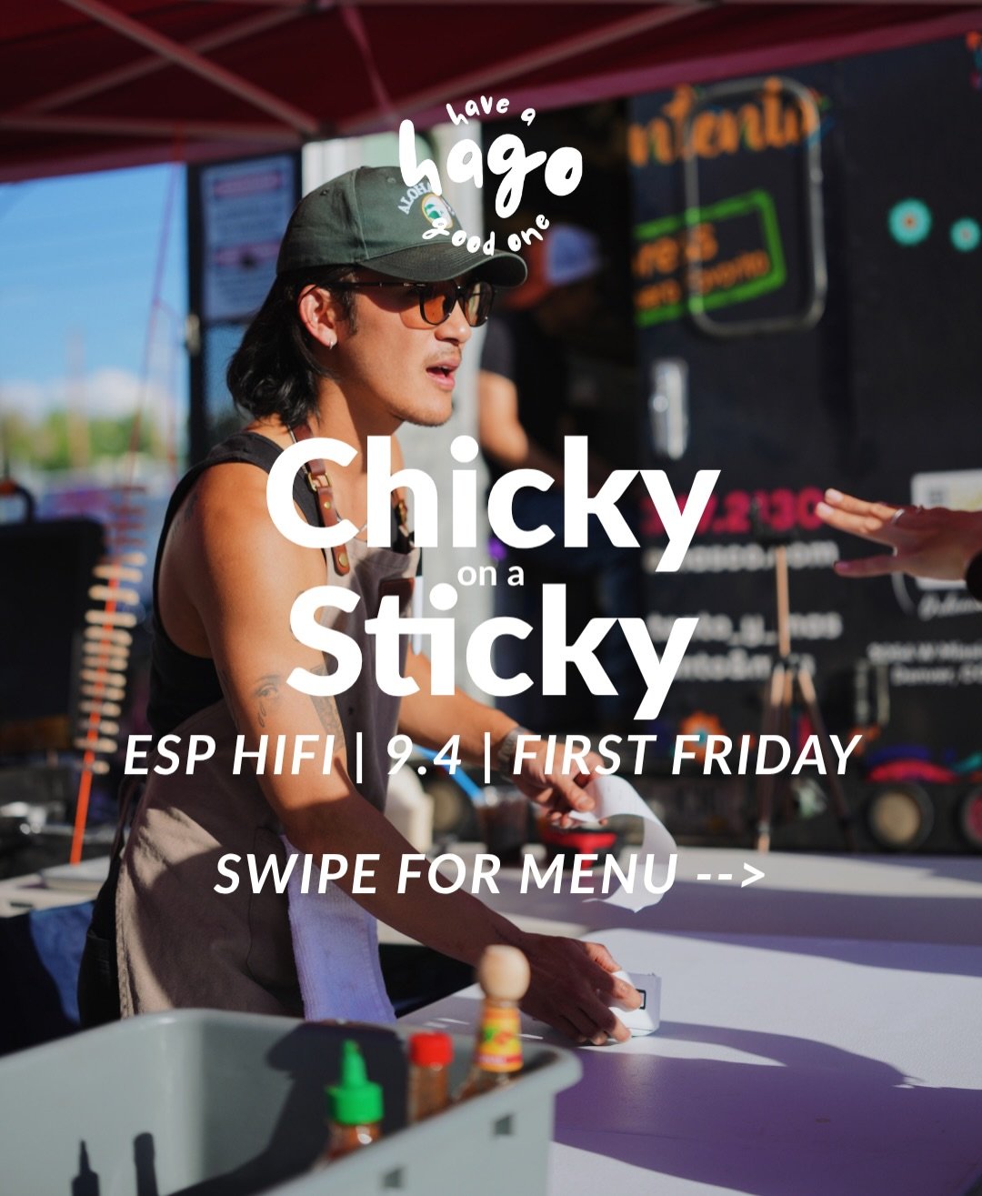 Chicky&hellip;on a sticky 🐓🍢

Y&rsquo;all loved our skewers so much last month (like damn we ran out so quick) we had to run it back with a fun and new format. Come grab a sticky, make it a wrappy, or just come hang this Friday because it&rsquo;s g