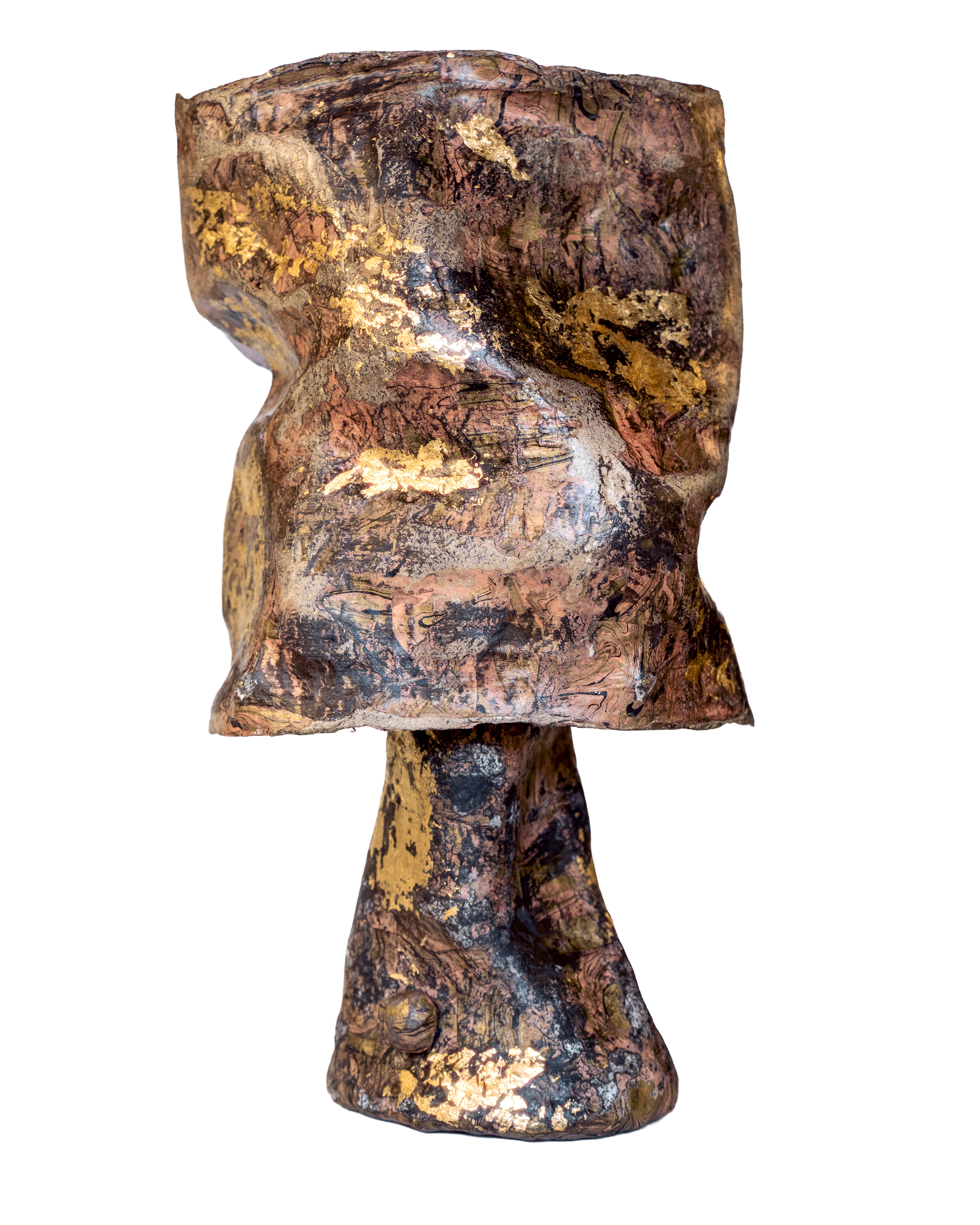 Fiber Table Lamp, Guilded Pig