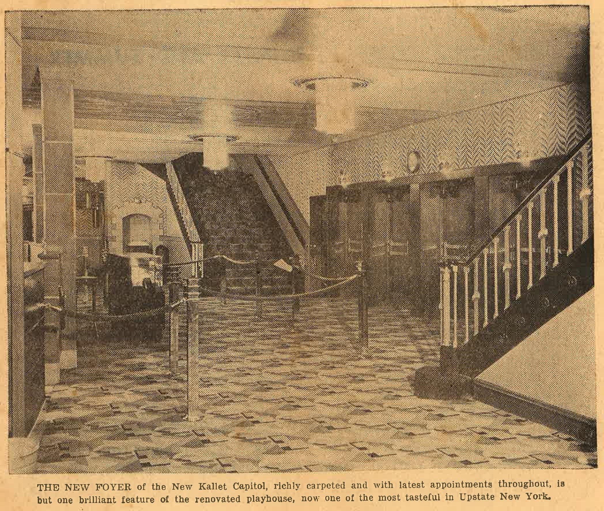 The foyer upon its 1939 remodel
