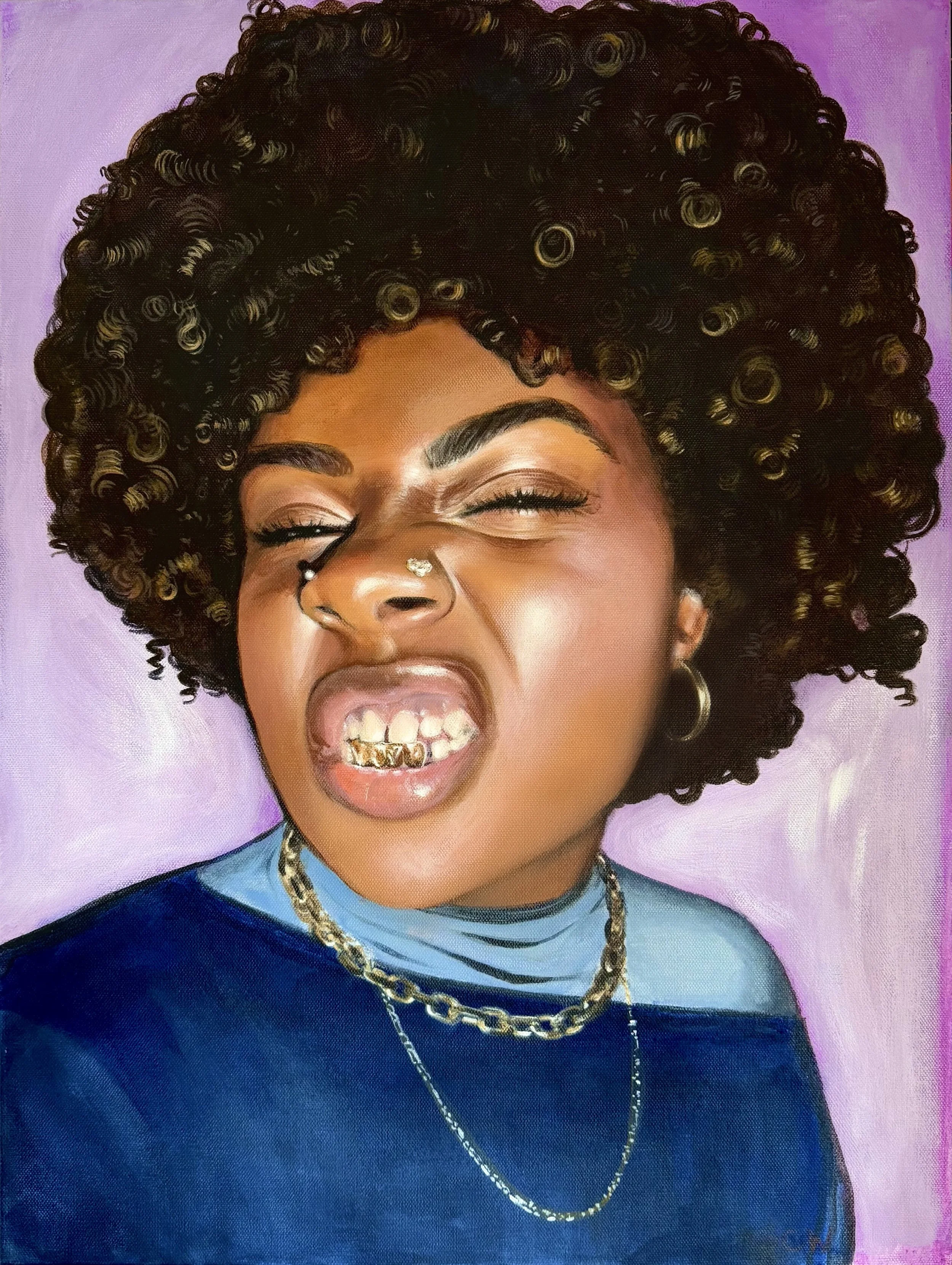 Damayanti, Acrylic on Canvas, 24 x 18 in, 2025