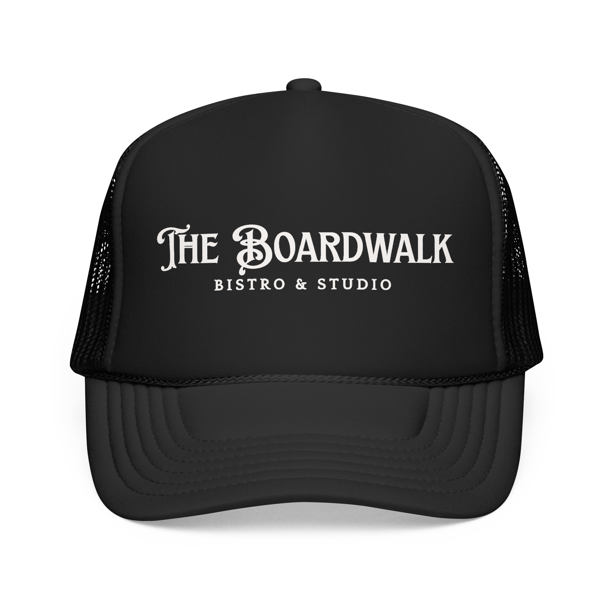 PRE-ORDER Boardwalk Logo Trucker Hat (Black)