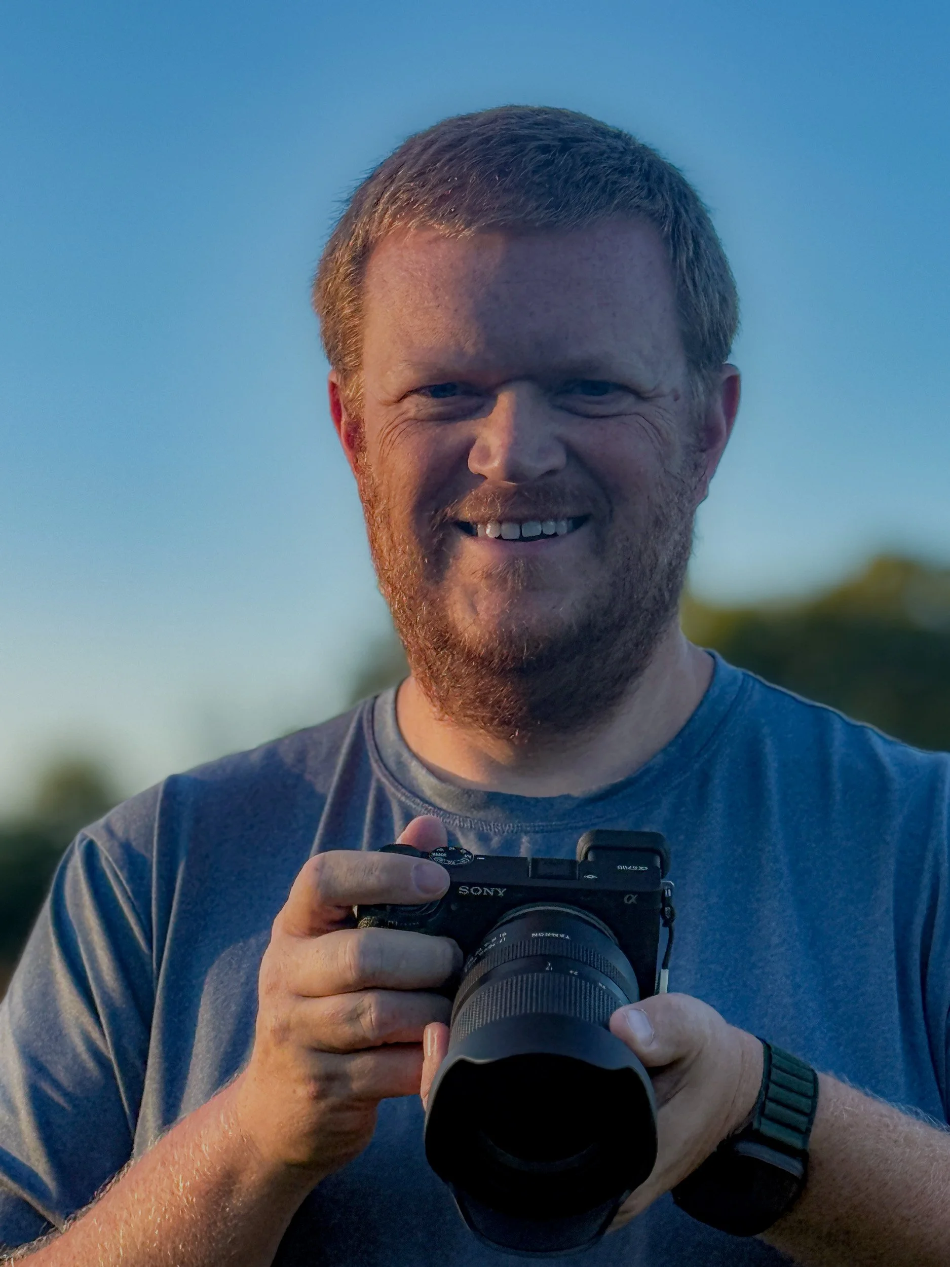 Justin DeCastra with Camera
