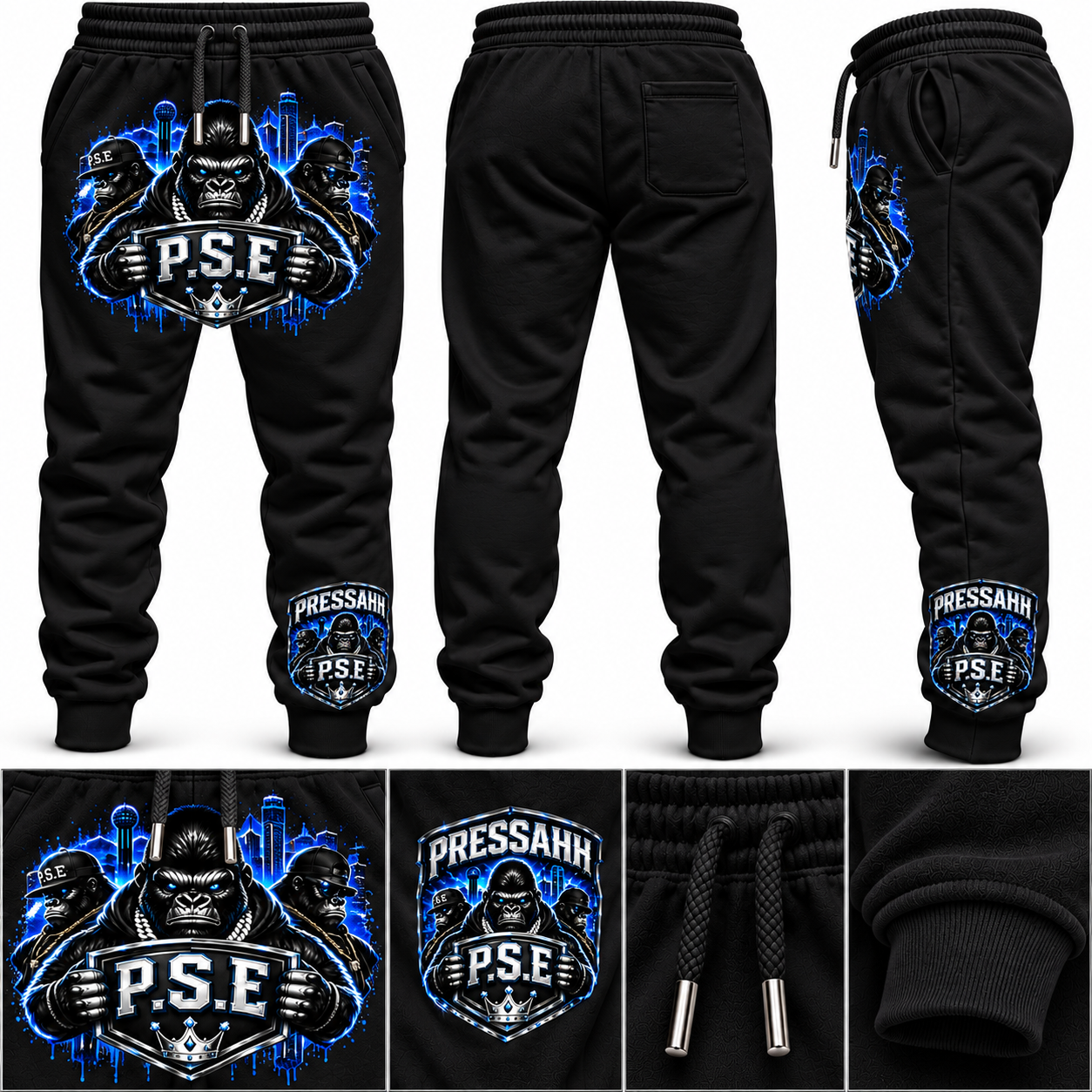 Pressahh Squad Elite (PSE) Signature Gorilla Joggers