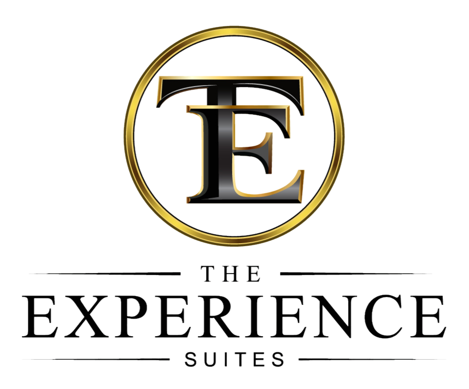 A 3D metallic logo with the letters 'L' and 'E' inside a gold circle, with the word 'EXPERIENCE' written below in black text.