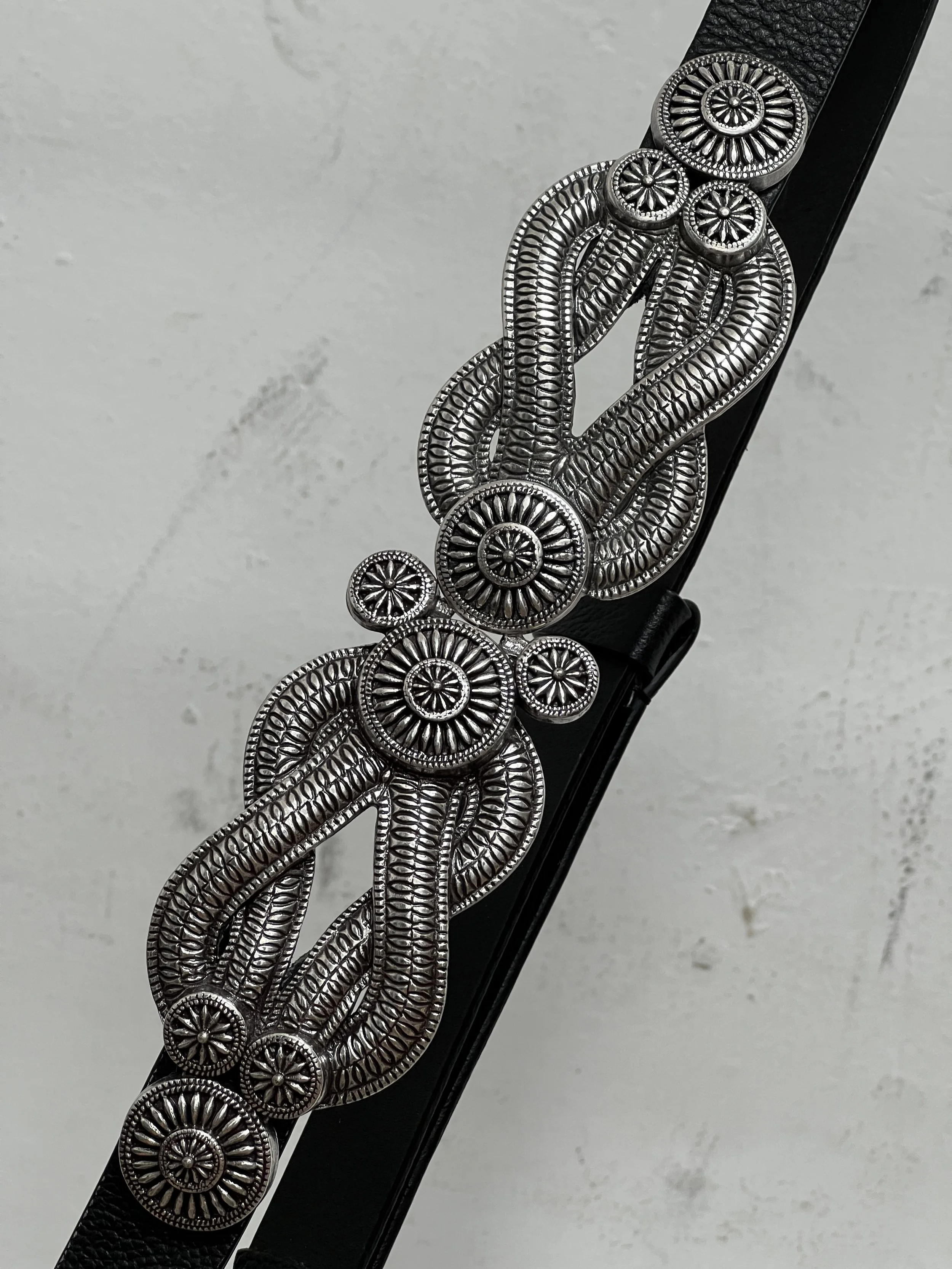 silver hardware belt