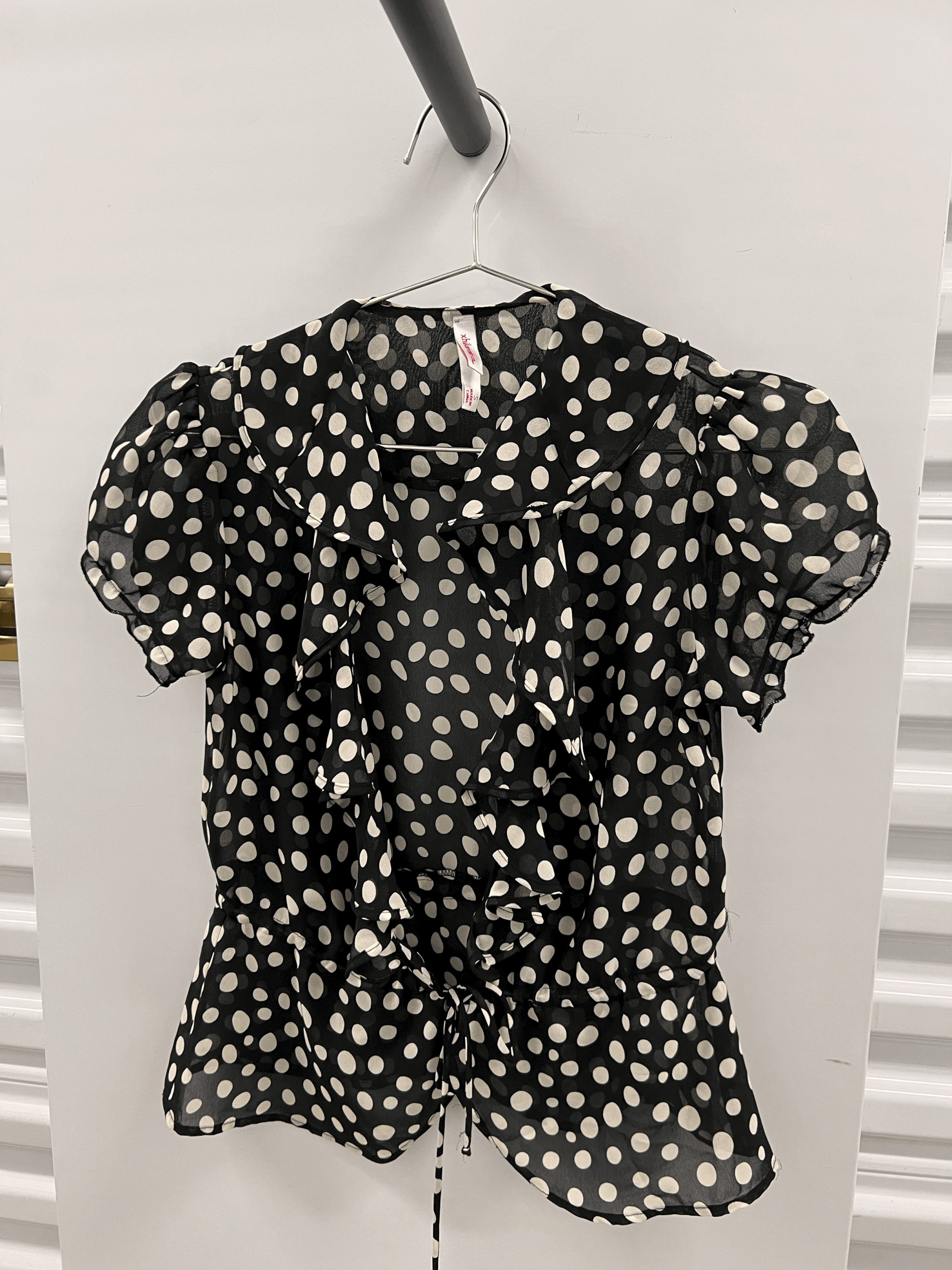 polka dotted top