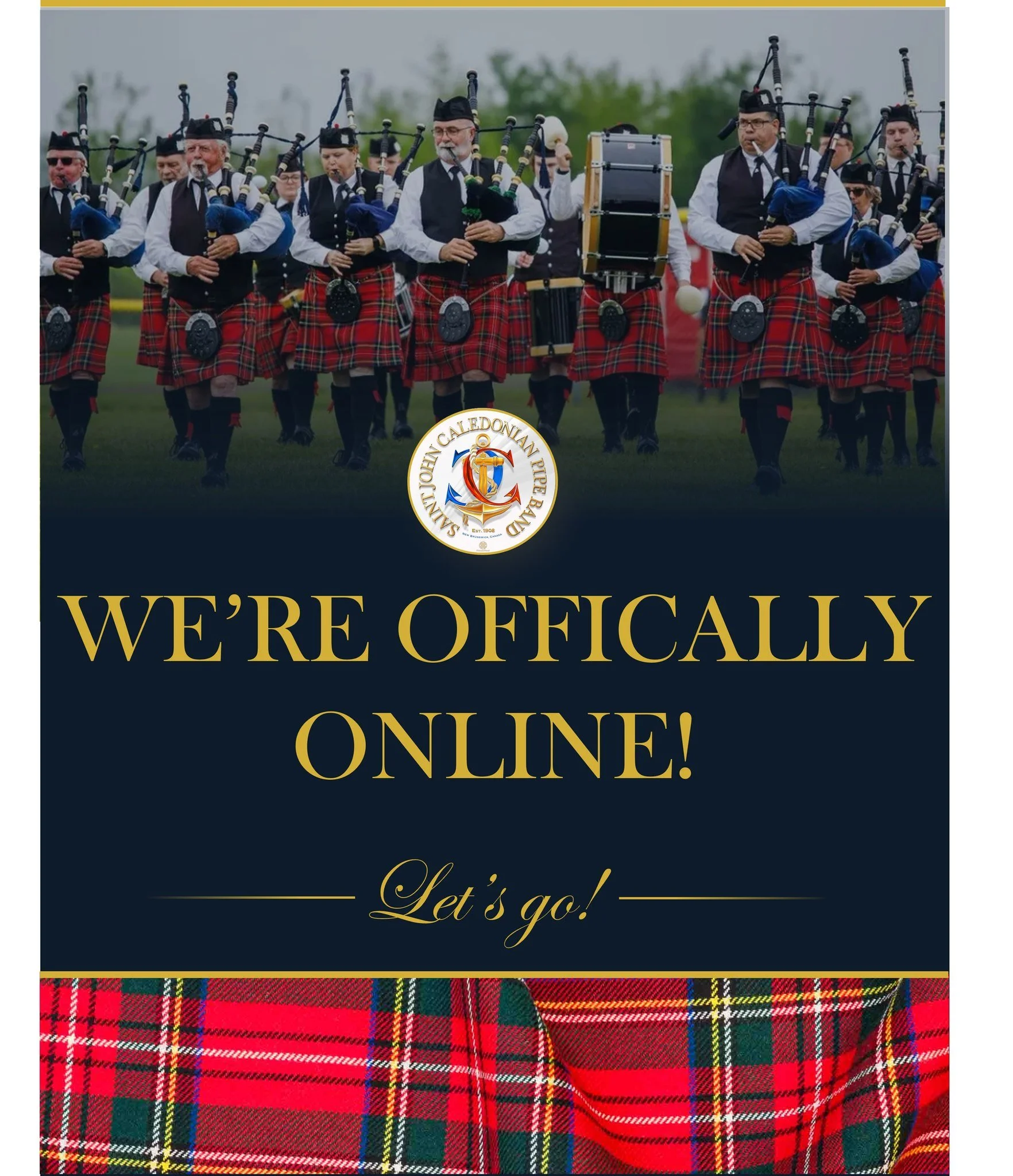 The Saint John Caledonian Pipe Band has a brand-new home on the web! 🥁🏴󠁧󠁢󠁳󠁣󠁴󠁿

Our new website is officially LIVE and is the place to:

🎶 Learn more about the band
📅 See where we&rsquo;re performing next
📸 Check out photos from performance