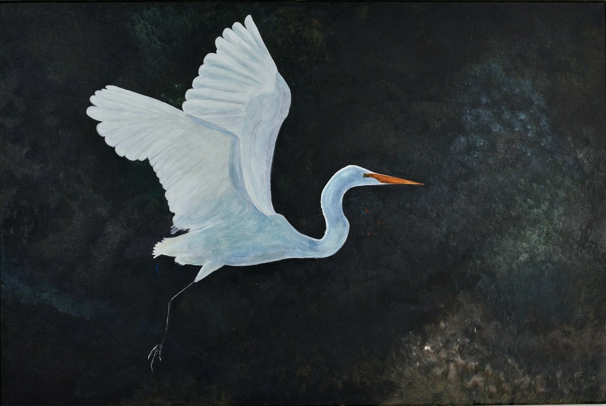 "Into the Future", 2025  Acrylic on Canvas  24 x 38