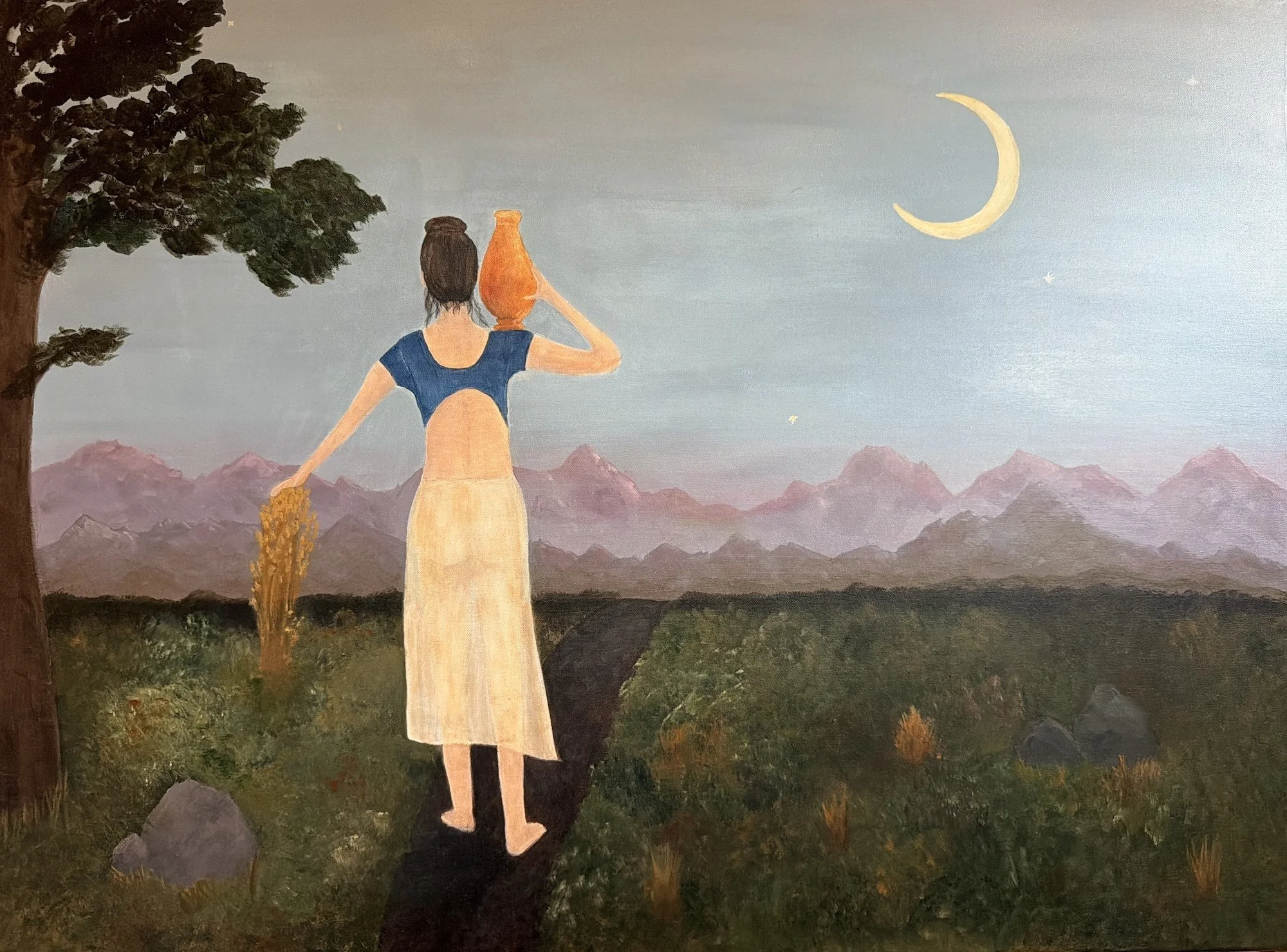 "Nearness", 2026  Acrylic on canvas  36 x 48