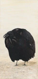 "Satisfied Crow", 2020  Acrylic on canvas SOLD prints available