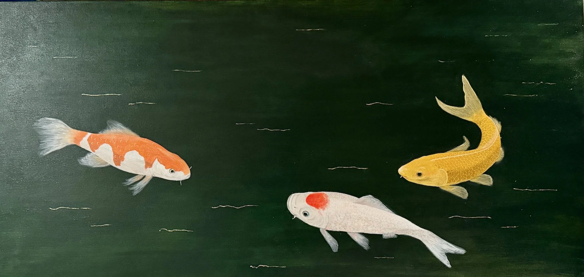 "Convergence", 2026  Acrylic on Canvas  24 x 48
