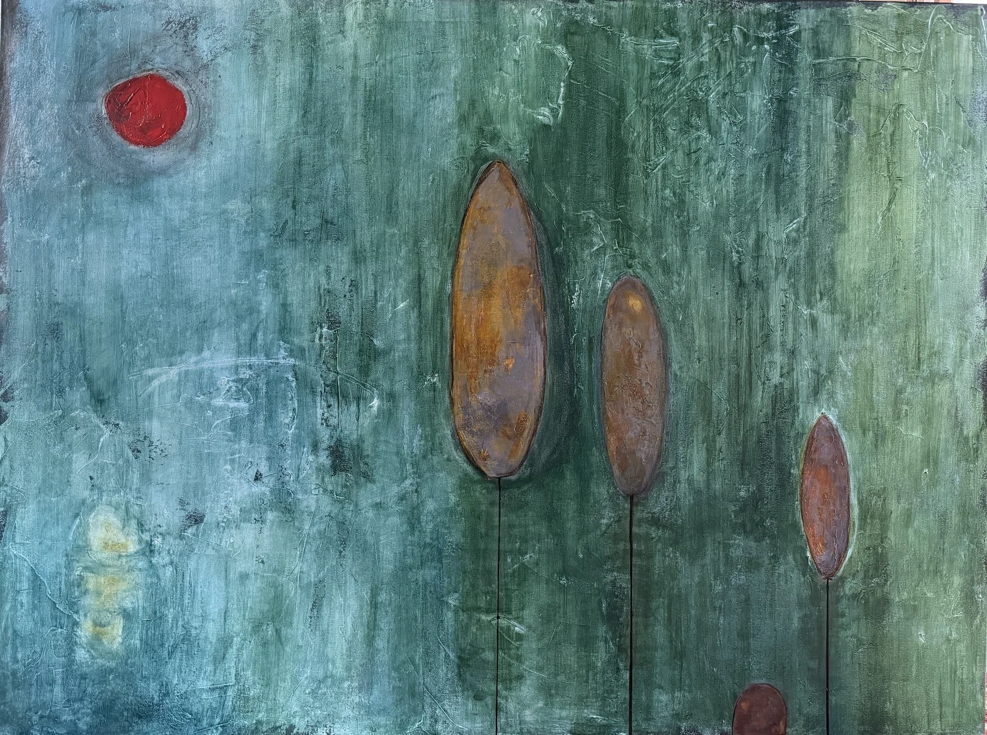 "Most Certainly, Yes", 2026  Acrylic on canvas 36 x 48