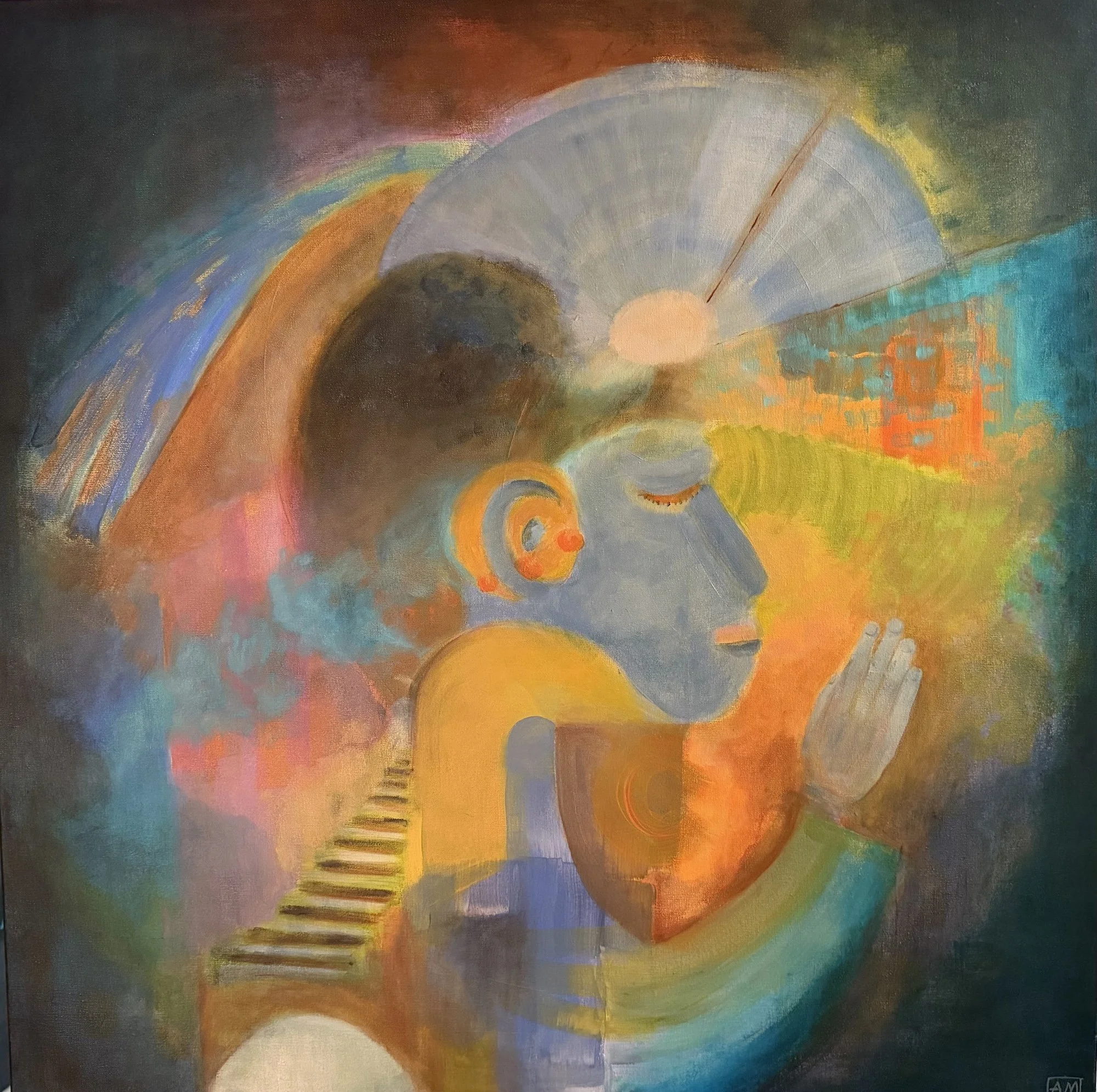 "Mother of All Things:, 2026  Acrylic on canvas 36 x 36