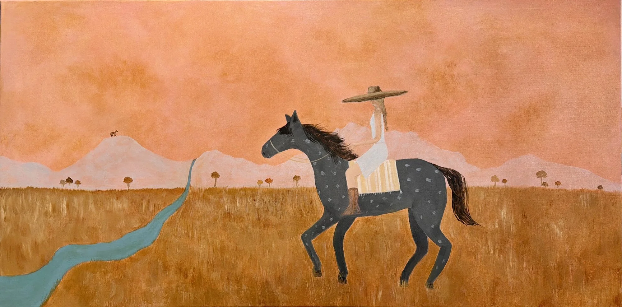 "Oh the places we'll go", 24 x 48